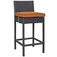 thumbnail image 3 of Modway Lift Bar Stool Outdoor Patio Set of 2 in Espresso Orange, 3 of 3