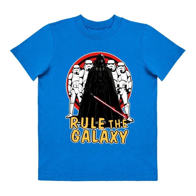 Playera Para Niño Lucasfilm Star Wars Cuello Redondo Manga Corta Talla 4 Azul Rey