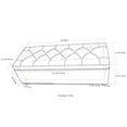 thumbnail image 6 of Trent Home 48" Transitional Rectangle Ottoman in Cloud Gray Linen Look Fabric, 6 of 6