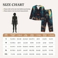 thumbnail image 4 of Sikiie Starry Sky Moon Wolf Leader Women's Long-Sleeve Shirt and Full-Length Bottom Pajama Set (s-xxl)-Medium, 4 of 7