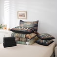 thumbnail image 6 of Homewish Lake House 7-Piece Twin Bedding Sets,Old Barn Door Bedding Comforter Set,Rustic Farmhouse Cabin Sheet Sets For Boys Kids,Microfiber Bedroom Decor Reversible, 6 of 8