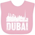 thumbnail image 3 of Inktastic Dubai City Skyline with Grunge Boys or Girls Baby Bib, 3 of 4