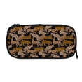 thumbnail image 5 of Uemuo Leopard Print Printed Pencil Pen Case, Portable Pencil Pouch with Zipper, Compact Stationery Bag Makeup Bag, Pencil Bag for Home Office, 5 of 9