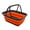 Gray/Orange, variant on SAMMART - Set of 2 - 9.2L (2.37Gallon) Collapsible Tub with Handle - Portable Outdoor Picnic Basket / Crater - Foldable Shopping Bag - Space Saving Storage Container