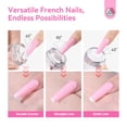 thumbnail image 4 of SAVILAND Nail Art Stamper Kit - 4Pcs Clear Silicone Nail Art Stamper with Scrapers for French Nails Tip,Gel Nail Polish, 4 of 10