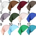 thumbnail image 3 of Walbest Womens Solid Color Muslim Hijab, Cotton Cap Elastic Headscarf Breathable Headwrap Under Scarf Shawl Hat, 3 of 7