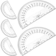 thumbnail image 3 of Shisuyan 5pcs Plastic Protractor 180 Degrees Math Protractor Geometry Protractor for Angle Measurement, 3 of 9