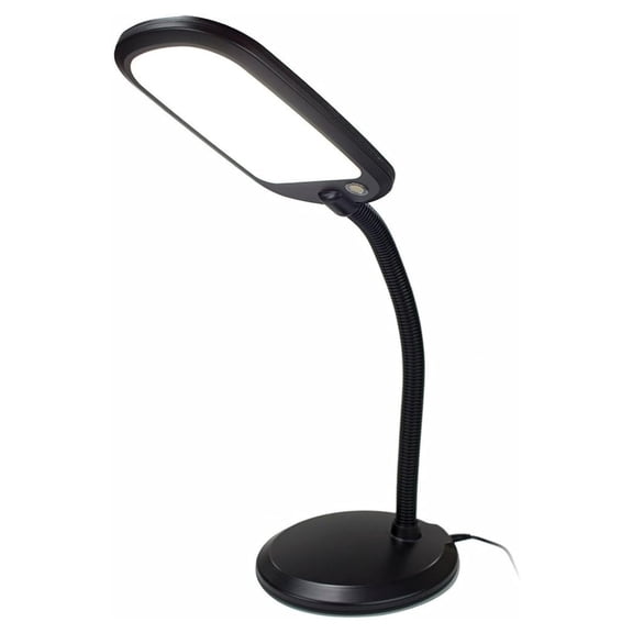 Slim Design LED Bright Reader Natural Daylight Full Desk Lamp Black