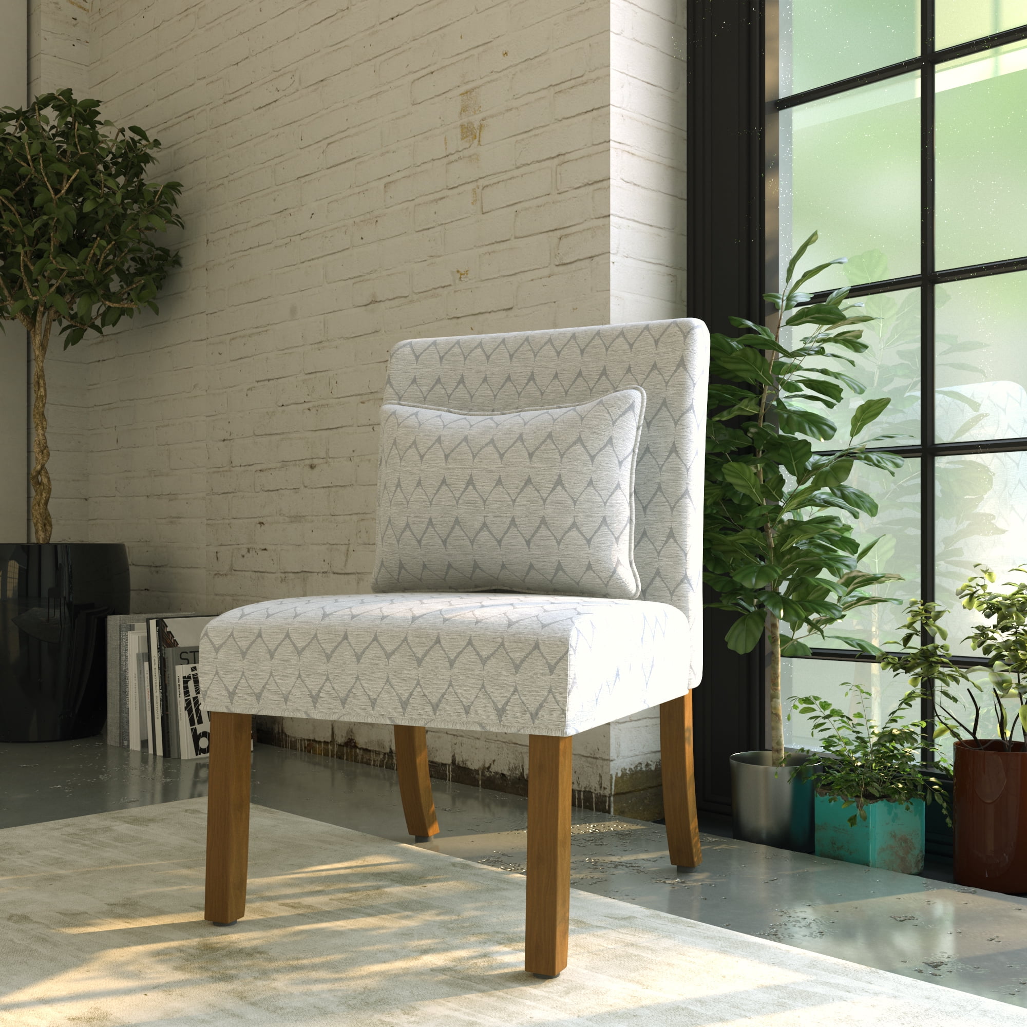 HomePop Parker Accent Chair and Pillow