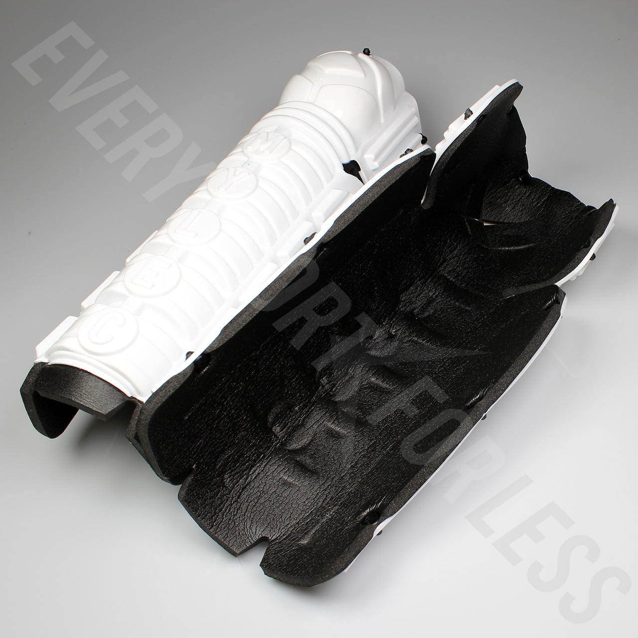 Driveway Guard MyLec Street/DEK Shin Pad, Velcro Straps, Hard Front Shells With Breathable Material 3 8 Foam Padding Shin Guards Large Field Hockey Shin Guards