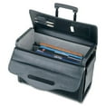Lorell, LLR61613, Oversized Rolling Catalog Case, 1, Black
