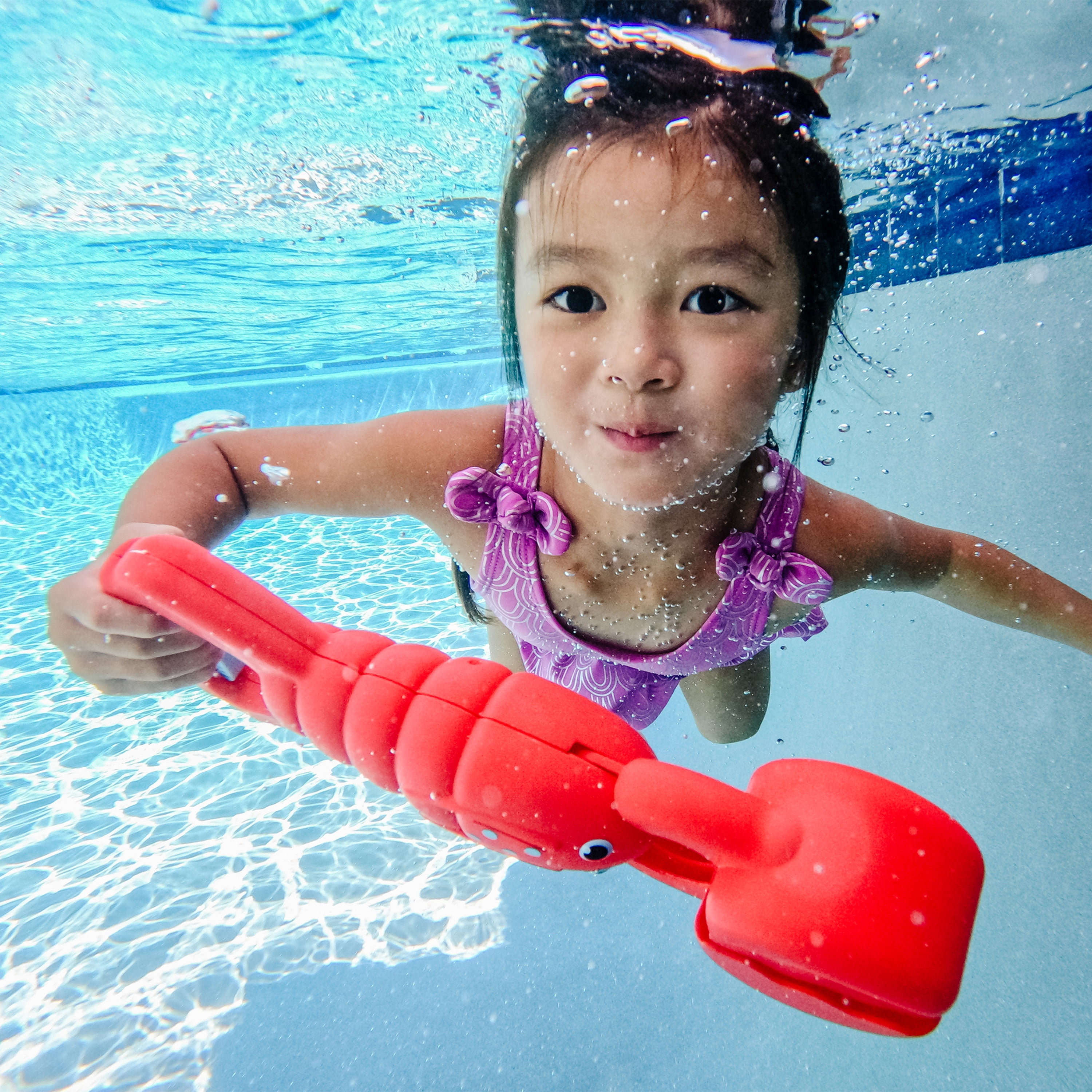 Melissa & Doug Sunny Patch Louie Lobster Claw Catcher - Grab-and-Squeeze Pool Toy