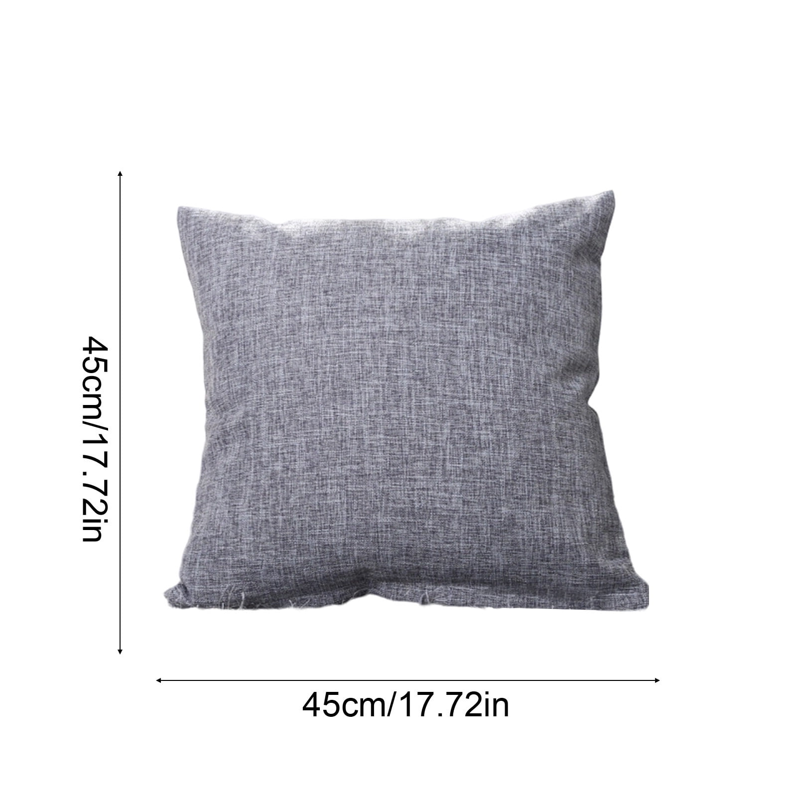 Linen Throw Pillow Cushion Cover with Insert Decorative Pillow for Sofa Couch Bed Living Room Bedroom Outdoor Patio Home Decor Accent Pillow 18x18 Inch Pillow with Zipper