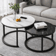 thumbnail image 2 of Mesa de Centro Blanco y Negro Scandi Home, 2 of 3
