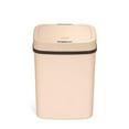 thumbnail image 2 of DZT-12-5WH Bedroom or Bathroom Automatic Touchless Infrared Motion Sensor Trash Can, 3 Gal 12 L, ABS Plastic (Rectangular, Cream) Trashcan, 2 of 10