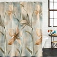 thumbnail image 3 of Vintage Flowers Waterproof Fabric Shower Curtain,Spring Blooms Botanical Floral Herbs Waterproof Fabric Shower Curtain for Bathroom Curtains Bathtubs Shower Curtains with 12 Hooks Extra Long 72x96, 3 of 8