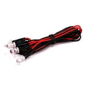 Integy RC Toy Model Hop-ups C23383WHITE LED Bulb Replacement for Roof Spot Light w/ Wire Harness