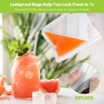 thumbnail image 2 of 12 Pack Reusable Freezer Bag, Multifunction Reusable Silicone Food Bag for Vegetable Fruit and Meat, Prevent Leakage 12 Pack Reusable Freezer Bag, Multifunction Reusable Silicone Food Bag for Vegeta, 2 of 4