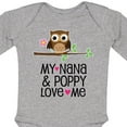 thumbnail image 4 of Inktastic Nana and Poppy Love Me Girls Long Sleeve Baby Bodysuit, 4 of 5