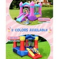 thumbnail image 7 of Inflatable Bounce House for Kids, Princess Bounce Castle, Little Girls Bouncy Jumper with Blower, Indoor/Outdoor Pink Bouncer House with Double Sewn Beams, 7 of 7