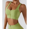 thumbnail image 4 of Sujetador deportivo para ejercicio, correr, correr, a prueba de golpes, Push Up, cremallera frontal, apertura, sujetador de entrenamiento para mujer, 4 of 8