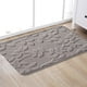 thumbnail image 4 of alfombra de puerta de entrada con patrón de hoja, alfombra de baño de fibra de alta densidad, alfombra absorbente antideslizante, diseño grueso inspirado en el mar, fondo de PVC, 40x60cm, lavable a, 4 of 6