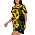 thumbnail image 2 of Lsque Japanese Were Blossoming Women's Short-Sleeved Pajama Set - 2 Piece Soft and Lightweight Sleepwear Set-4X-Large, 2 of 9