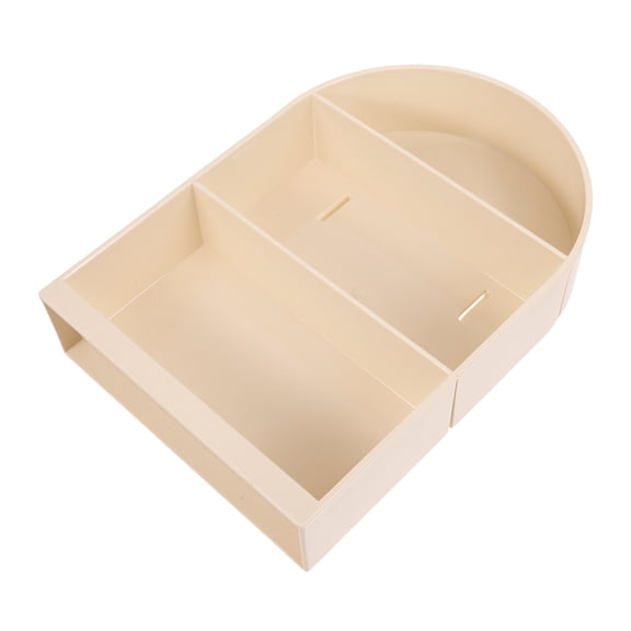 LEORX Beige Wall Figurine Display Rack Stable Wall Mounted Shelf for Collectible Storage