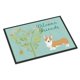 thumbnail image 1 of s Treasures Welcome Friends Pembroke Welsh Corgi Red Doormat 18hx27w Multicolor Caroline's Treasures BB7608MAT, 1 of 1