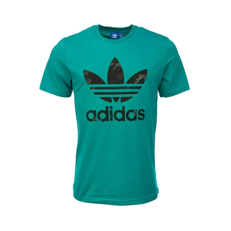 Tシャツ・カットソー adidas Trefoil Short Sleeve Tee Mint IW6311 Adidas Men's Short-Sleeve Trefoil Logo Graphic T-Shirt, Easy