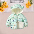 thumbnail image 5 of Hicidod Winter Down Coats for Kids Boys Girls Lightweight Puffer Padded Jacket Bear Hoods Long Sleeve Infant Outerwear, 5 of 7