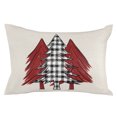 thumbnail image 2 of Christmas Tree Throw Pillow Cover, Rustic Xmas Red Buffalo Plaid Rectangle Decorative Pillow Case Protector Soft Cushion Cover Lumbar Pillowcase for Couch Sofa Bedroom Car Chair Decor 16x24 Inch, 2 of 8