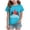 Sky Blue, variant on Povozer Girls Christmas Shirt Kids Christmas Tree Graphic T-Shirt Comfortable Breathable Stylish Print Short Sleeved Top For Girls,Size 3-4 Years,Pink