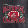 thumbnail image 4 of Men's Fanatics Charcoal Ohio State Buckeyes College Football Playoff 2024 National Champions Vintage Tri-Blend T-Shirt, 4 of 4