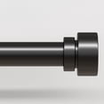 thumbnail image 1 of Barra de cortina Lootkell, moderna, negra, de 122 a 213 cm, ajustable, 1 of 9