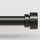 thumbnail image 1 of Barra de cortina Lootkell, moderna, negra, de 122 a 213 cm, ajustable, 1 of 9