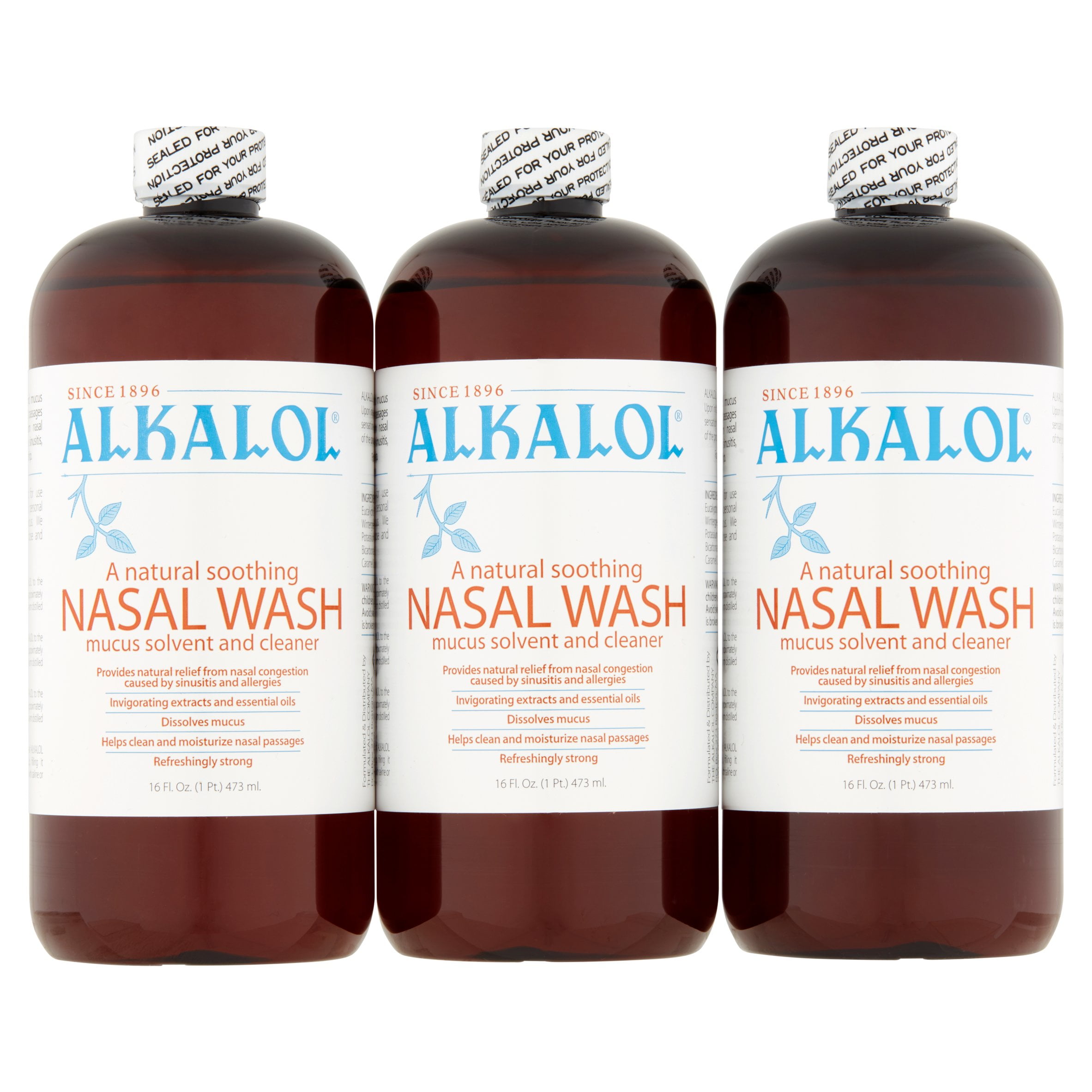 Alkalol Original Nasal Wash, 3x16 fl oz - Walmart.com - Walmart.com