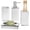 4 Piece Set, variant on 4 Piece Set White Bathroom Accessories Set