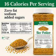 Stakich Bee Pollen Granules - Natural, Unprocessed - 5 lb