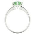 thumbnail image 4 of Solitaire Engagement Ring for Women - 2ct Simulated Green Diamond in 18K White Gold Promise Ring, 4 of 5