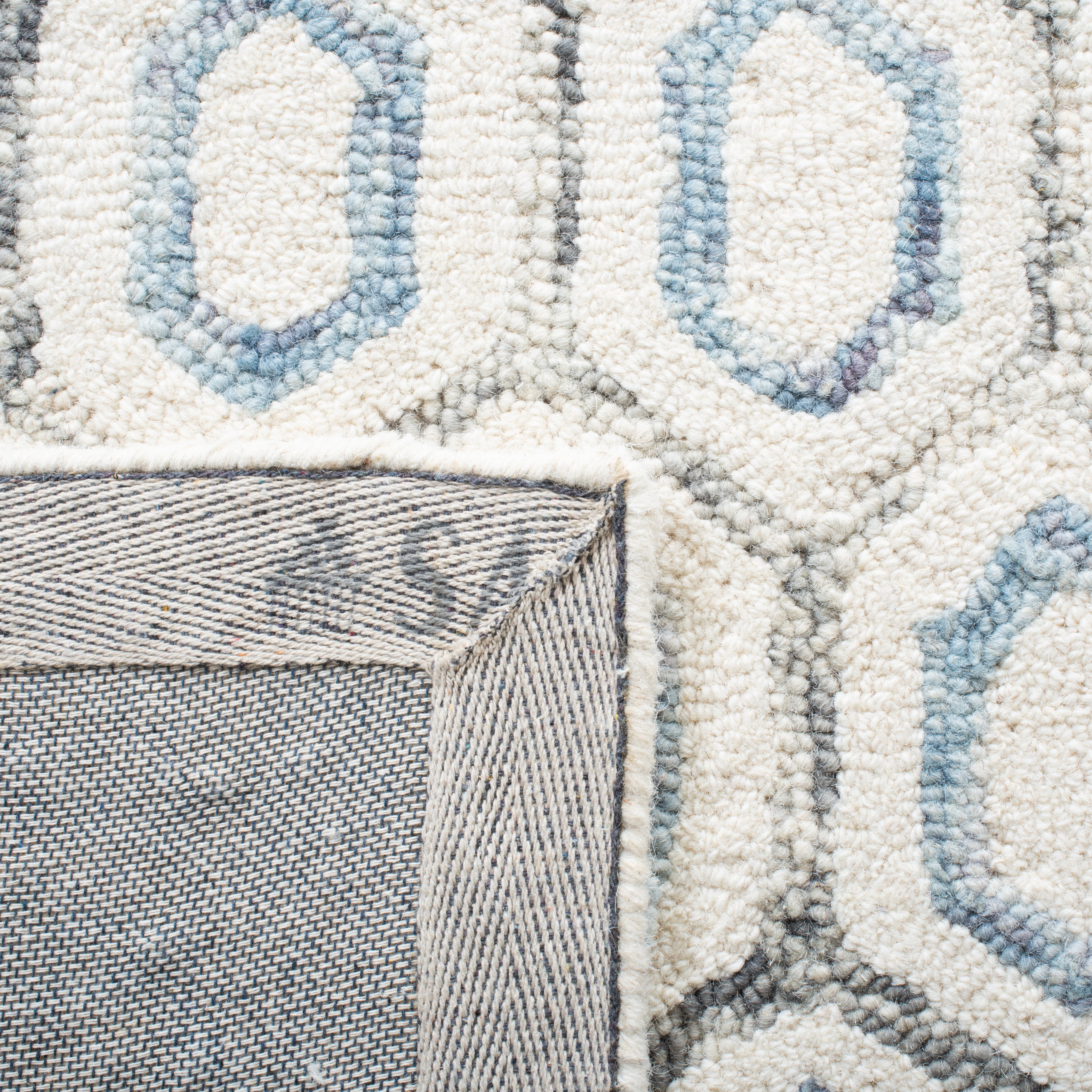 SAFAVIEH Metro Jessamine Geometric Area Rug, Ivory/Blue, 8' x 10'