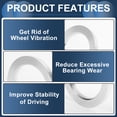 thumbnail image 4 of Unique Bargains Car Wheel Hub Centric Rings OD 110.1mm to ID 79.6mm Wheels Center Shaft Shock Absorbing Hubrings Aluminium Alloy Silver Tone Durable, 4 of 7