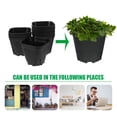 thumbnail image 3 of LOLIPPYY 10Pcs Plastic Nursery Pots Garden Pots Container for Plant Lovers, 3 of 6