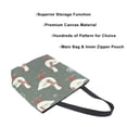 thumbnail image 3 of FORMRS Womens Canvas Tote Bag with Zipper Inner Pocket Shoulder Handbag, Winter Goose, 3 of 7