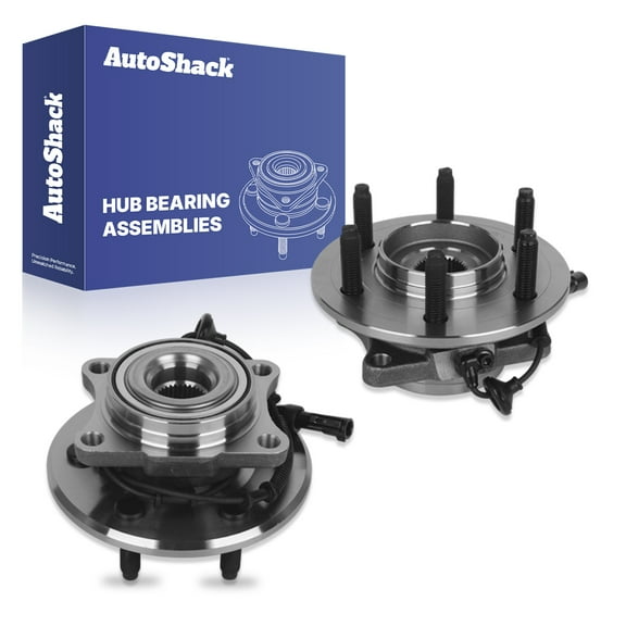 AutoShack Rear Wheel Hub Bearing Assemblies with ABS| Replacement for 2003-2006 Ford Expedition 2003-2006 Lincoln Navigator | 2-PC