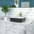 thumbnail image 5 of DeerValley DV-1V0001 Bathroom Vessel Sink 19" Rectangle Ceramic in Black, 5 of 19