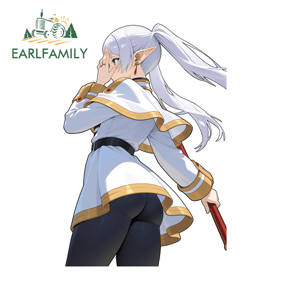 EARLFAMILY 5.1" Frieren Car Sticker Fashionable SUV Truck Toolbox Computer Decal