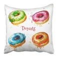 thumbnail image 1 of Funda de Almohada ABPHQTO Acuarela Azul de Rosquillas Colorido 45x45 cm, 1 of 1