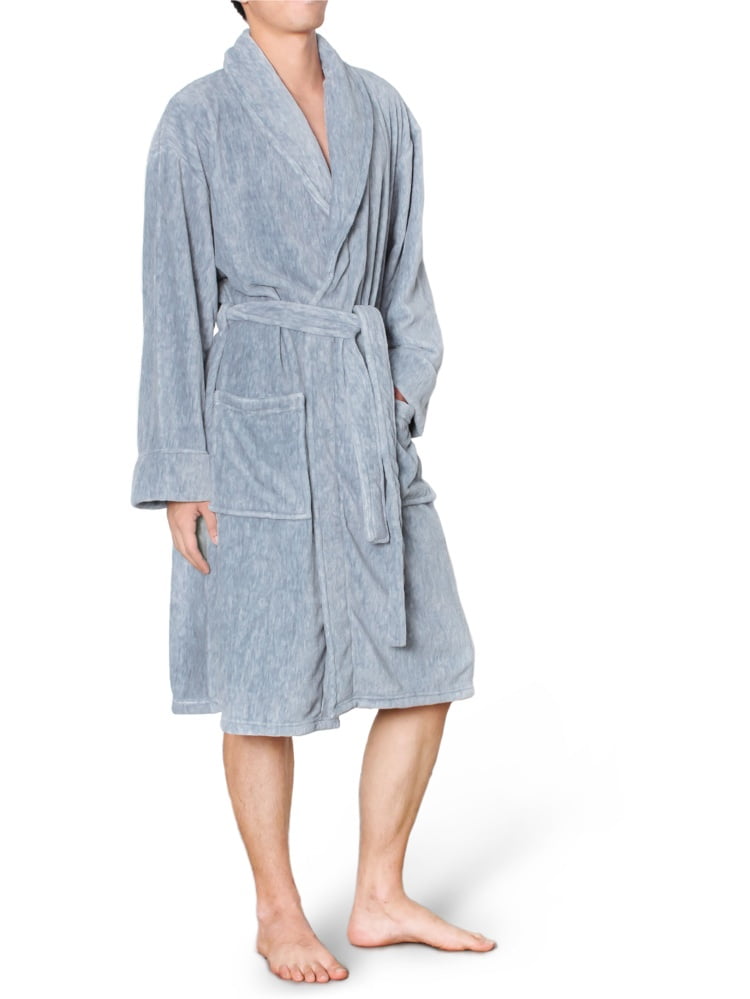 PAVILIA Mens Soft Robe | Warm Fleece Robes for Men, Soft Spa Bathrobe ...