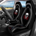 thumbnail image 3 of Pzuqiu Skull Rose Seat Protectors 3 PCS Car Seat Covers Full Set Durable Vehicle Decor Suitable for Trucks Cars, 3 of 10